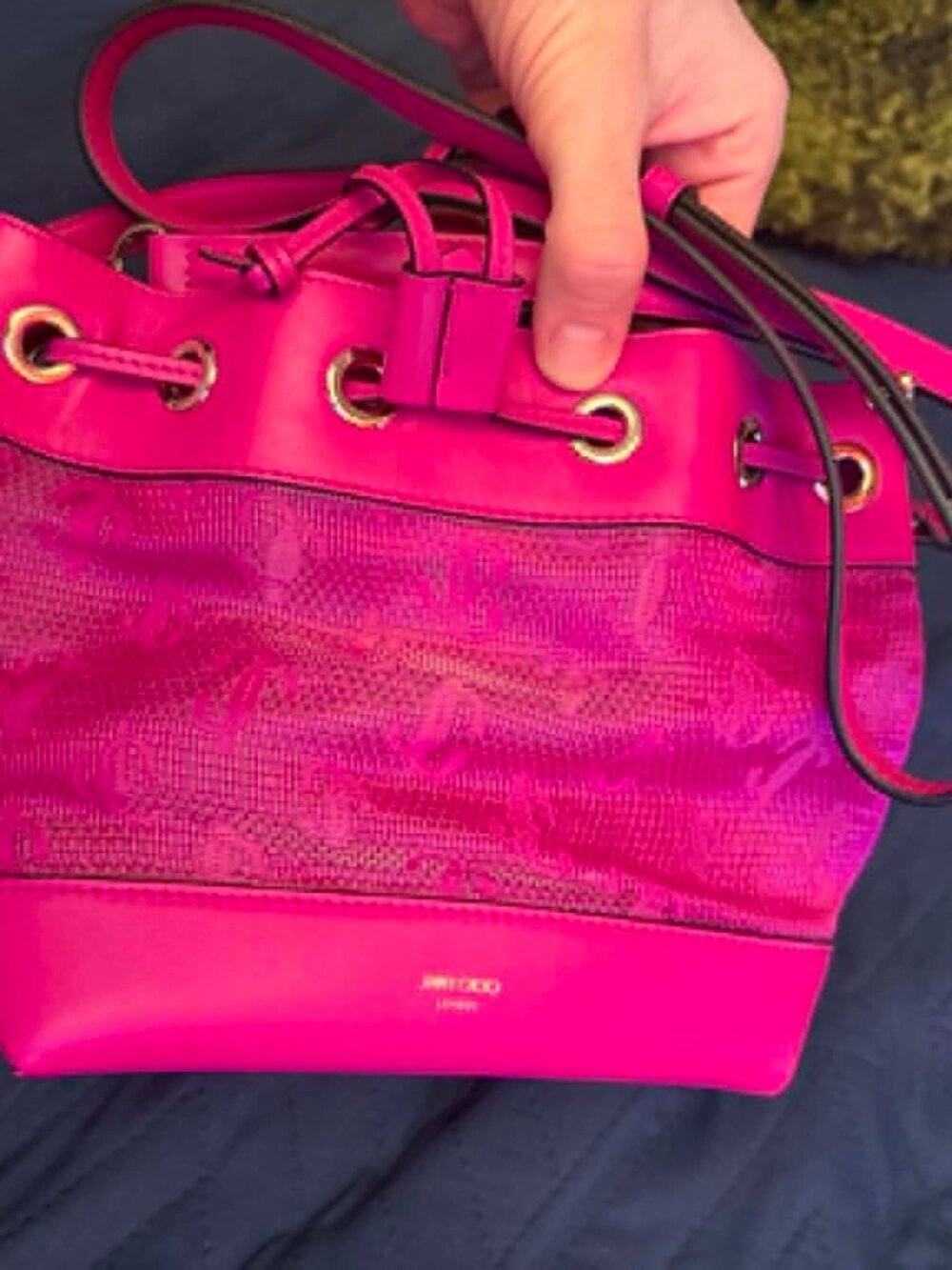 JIMMY CHOO S Juno Drawstring Bag